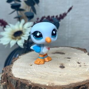 LPS Littlest Pet Shop Blue Seagull Bird Toy Animal